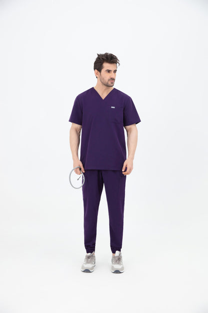Aka V Neck One Pocket Scrub Mens