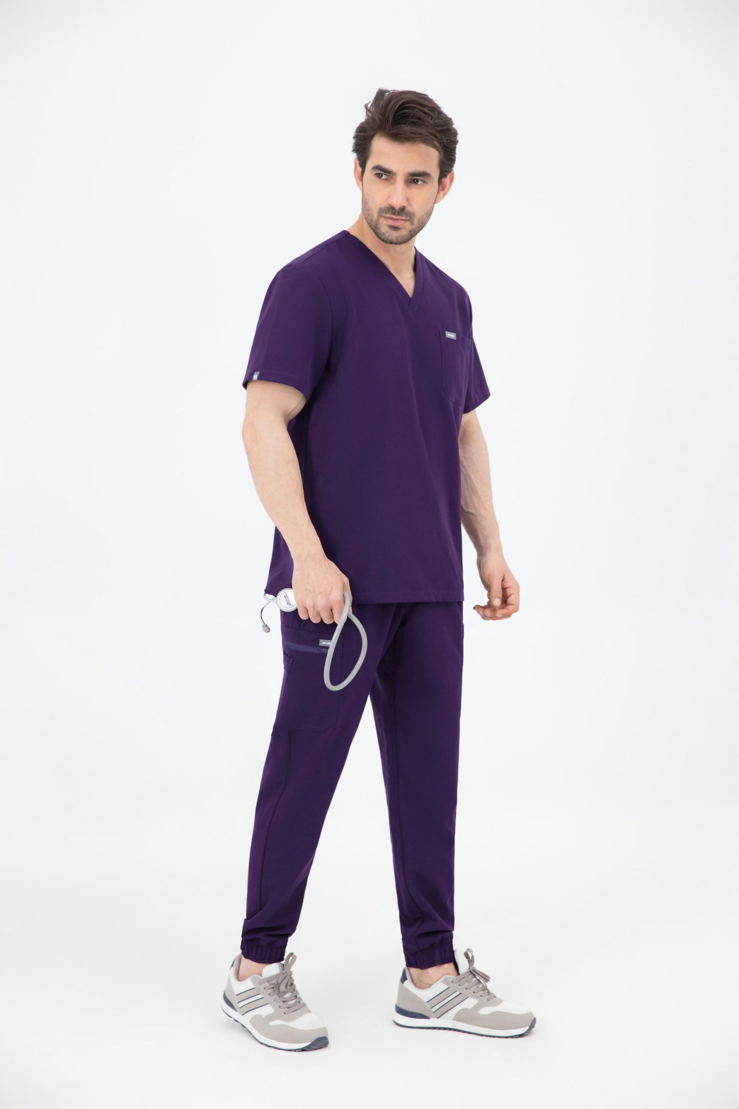 Aka V Neck One Pocket Scrub Mens