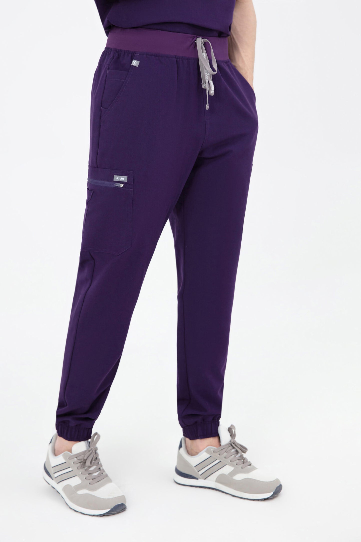 Shiro Yoga Waist 10 pocket Jogger Scrub Pants Mens  PURPLE