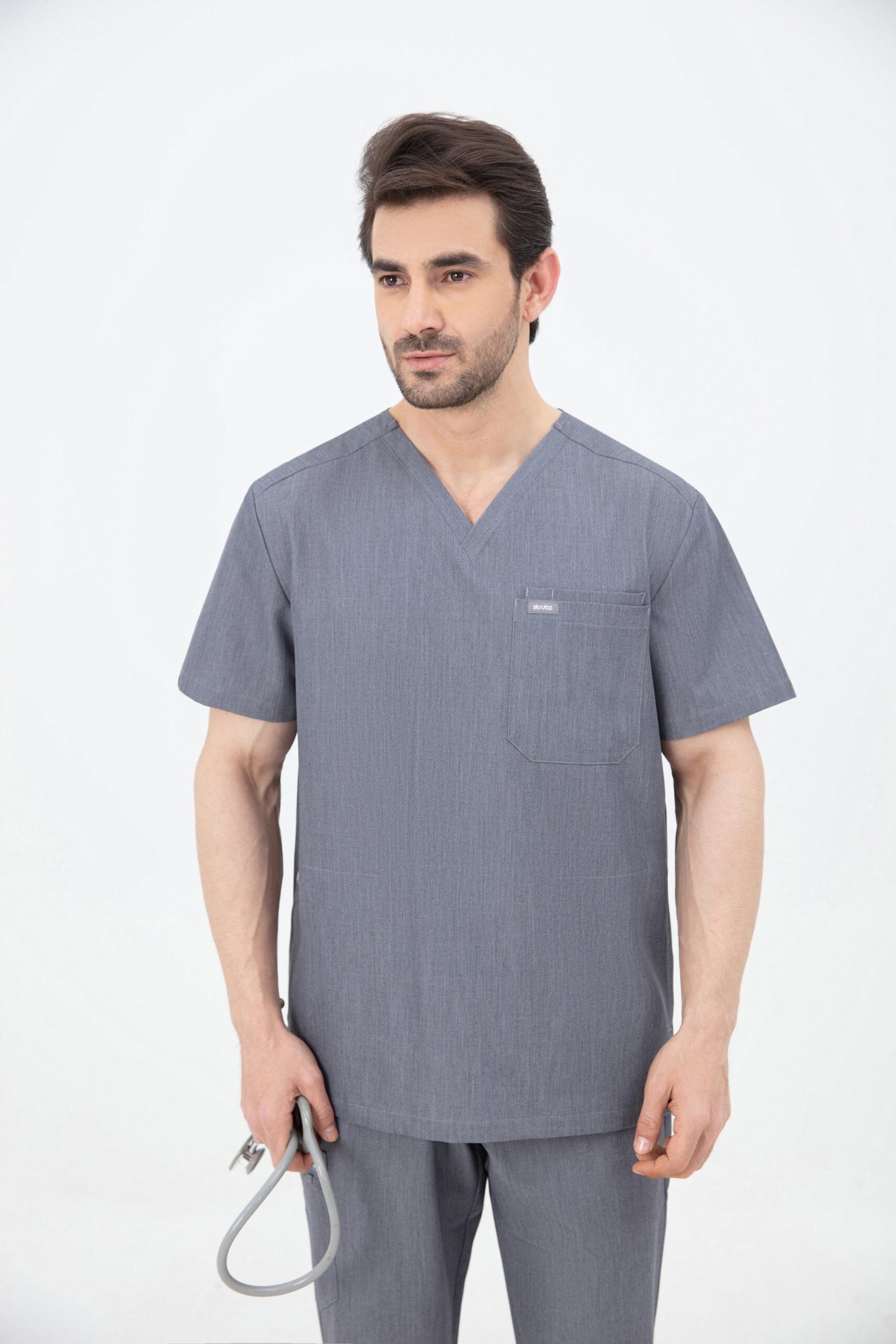 Kuro V Neck Four pockets Scrub With Invisible Side Pockets Mens