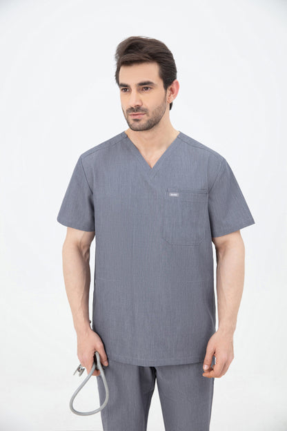 Kuro V Neck Four pockets Scrub With Invisible Side Pockets Mens