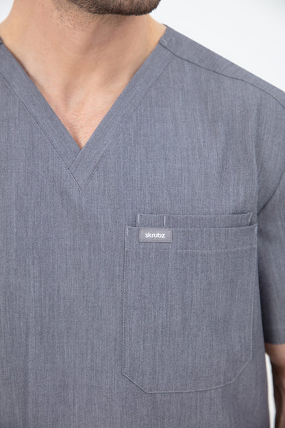Kuro V Neck Four pockets Scrub With Invisible Side Pockets Mens