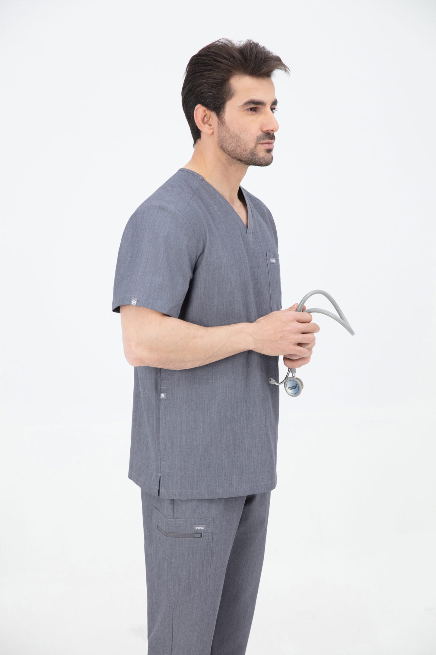 Kuro V Neck Four pockets Scrub With Invisible Side Pockets Mens