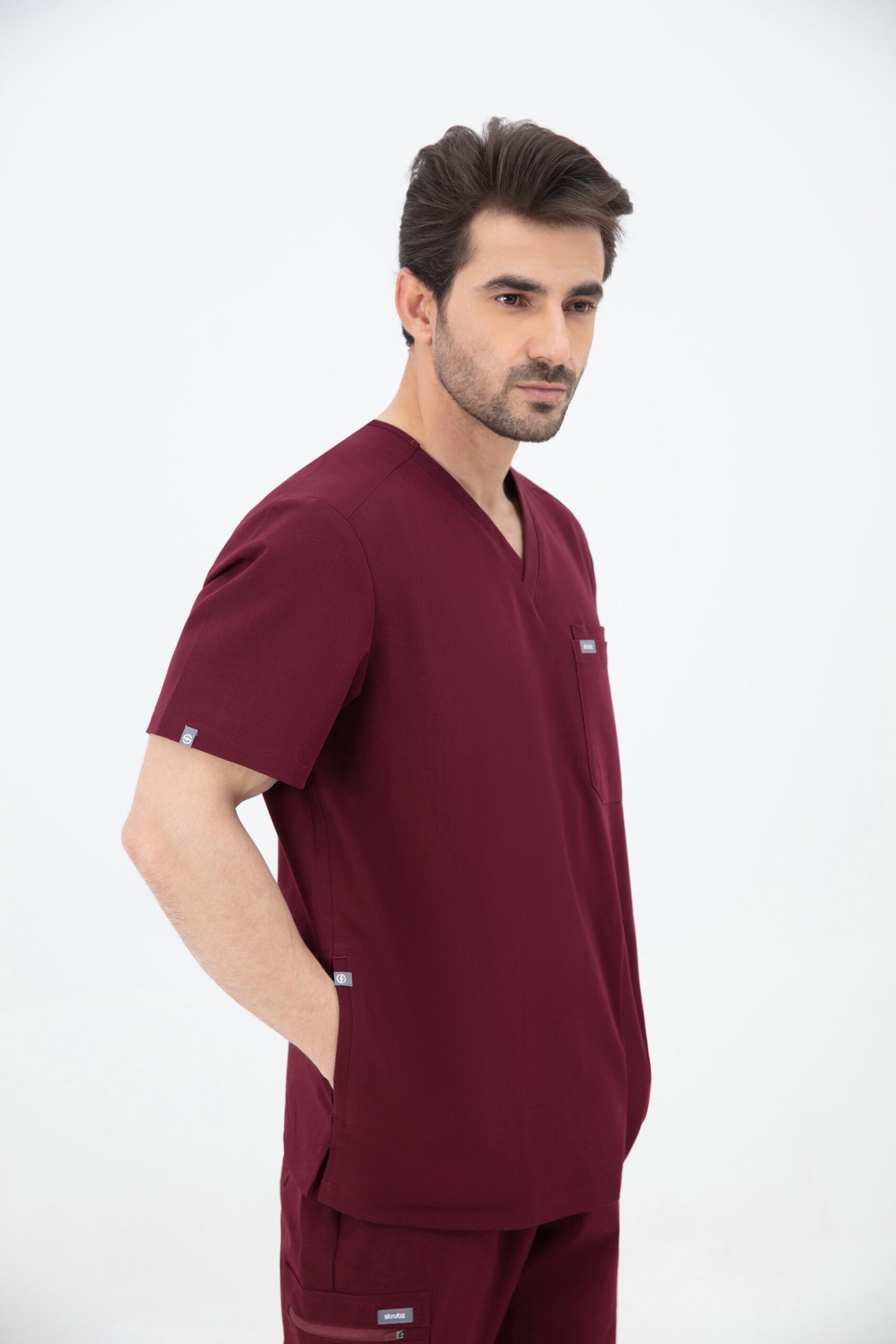 Kuro V Neck Four pockets Scrub With Invisible Side Pockets Mens