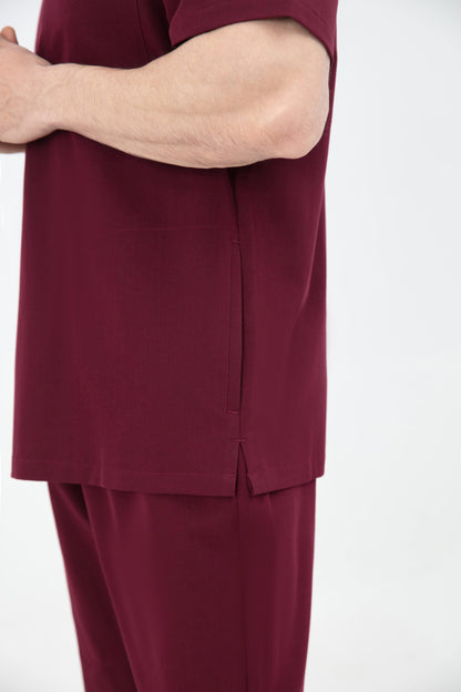 Kuro V Neck Four pockets Scrub With Invisible Side Pockets Mens