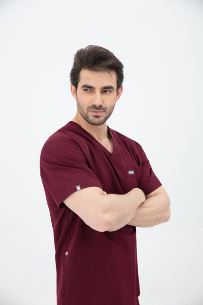 Kuro V Neck Four pockets Scrub With Invisible Side Pockets Mens
