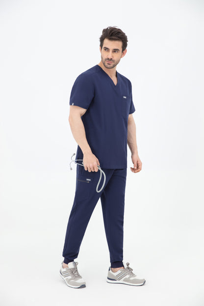 Kuro V Neck Four pockets Scrub With Invisible Side Pockets Mens
