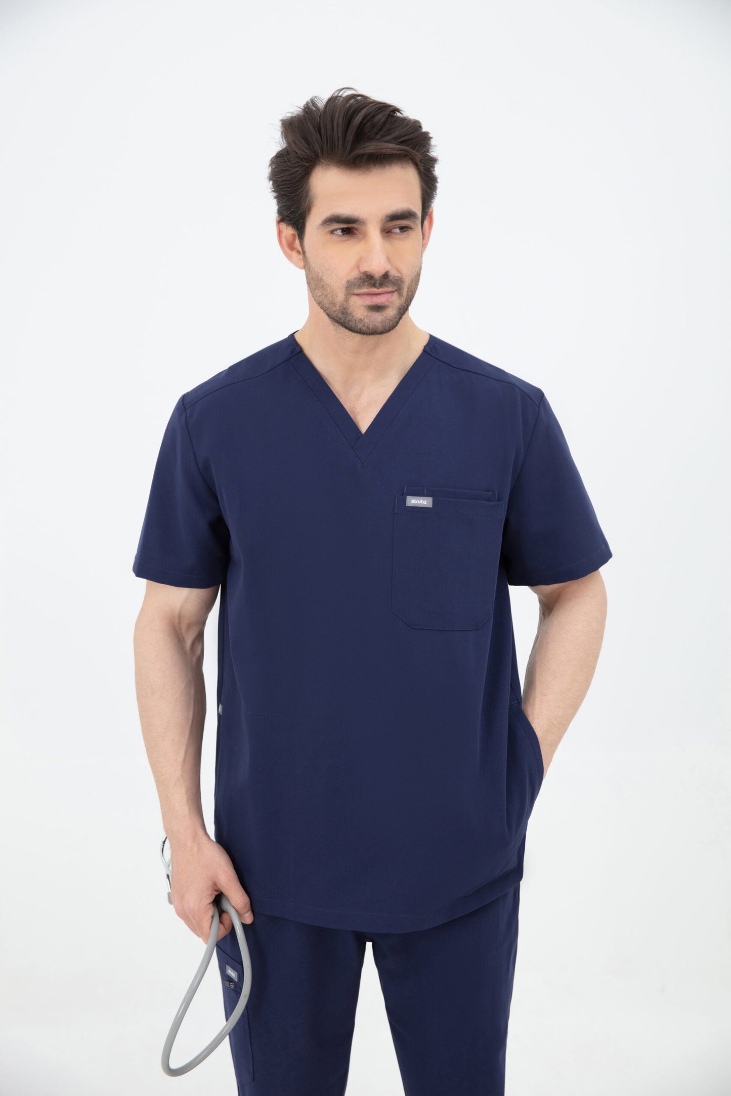 Kuro V Neck Four pockets Scrub With Invisible Side Pockets Mens