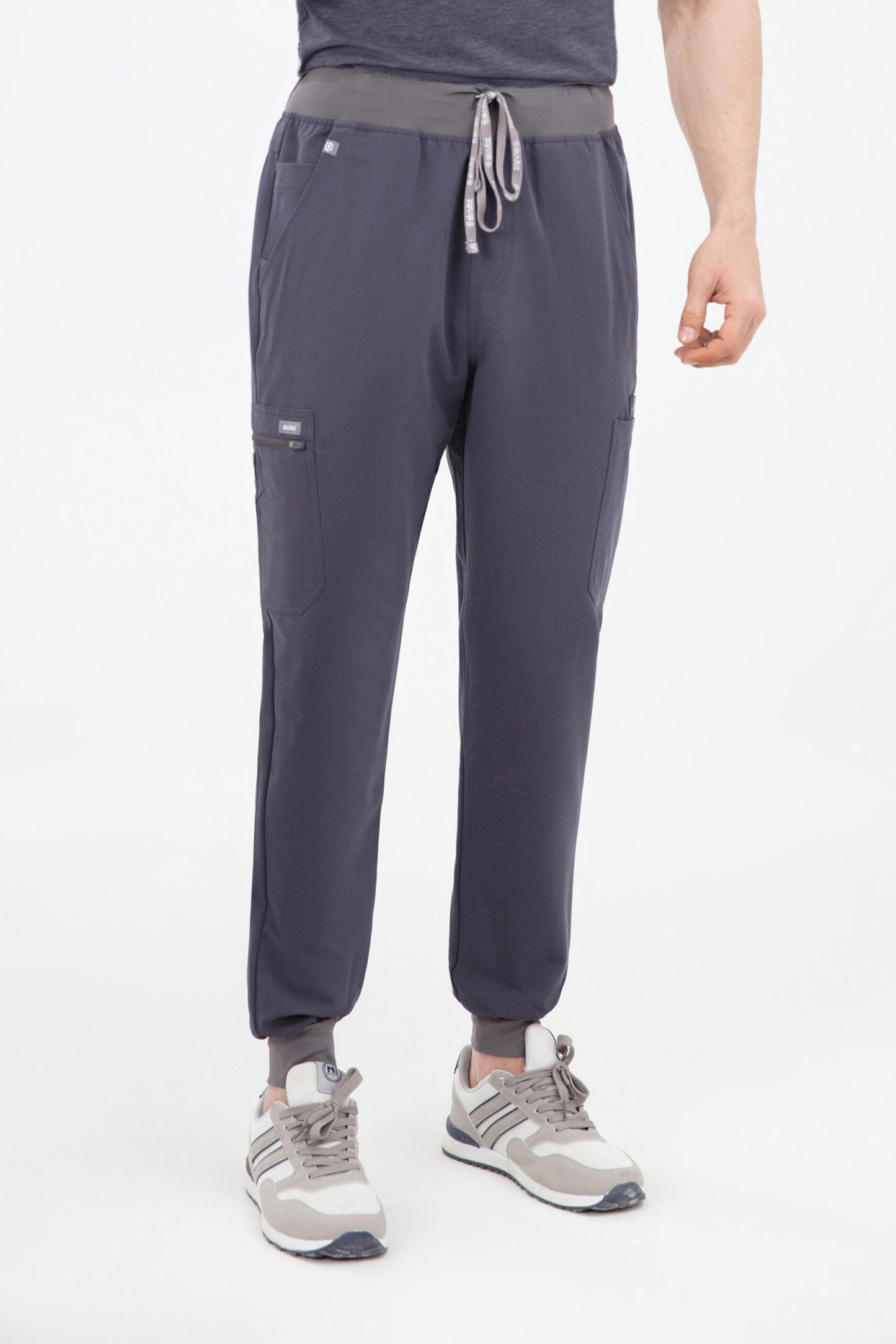 Shiro Yoga Waist 10 pocket Jogger Scrub Pants Mens  GREY