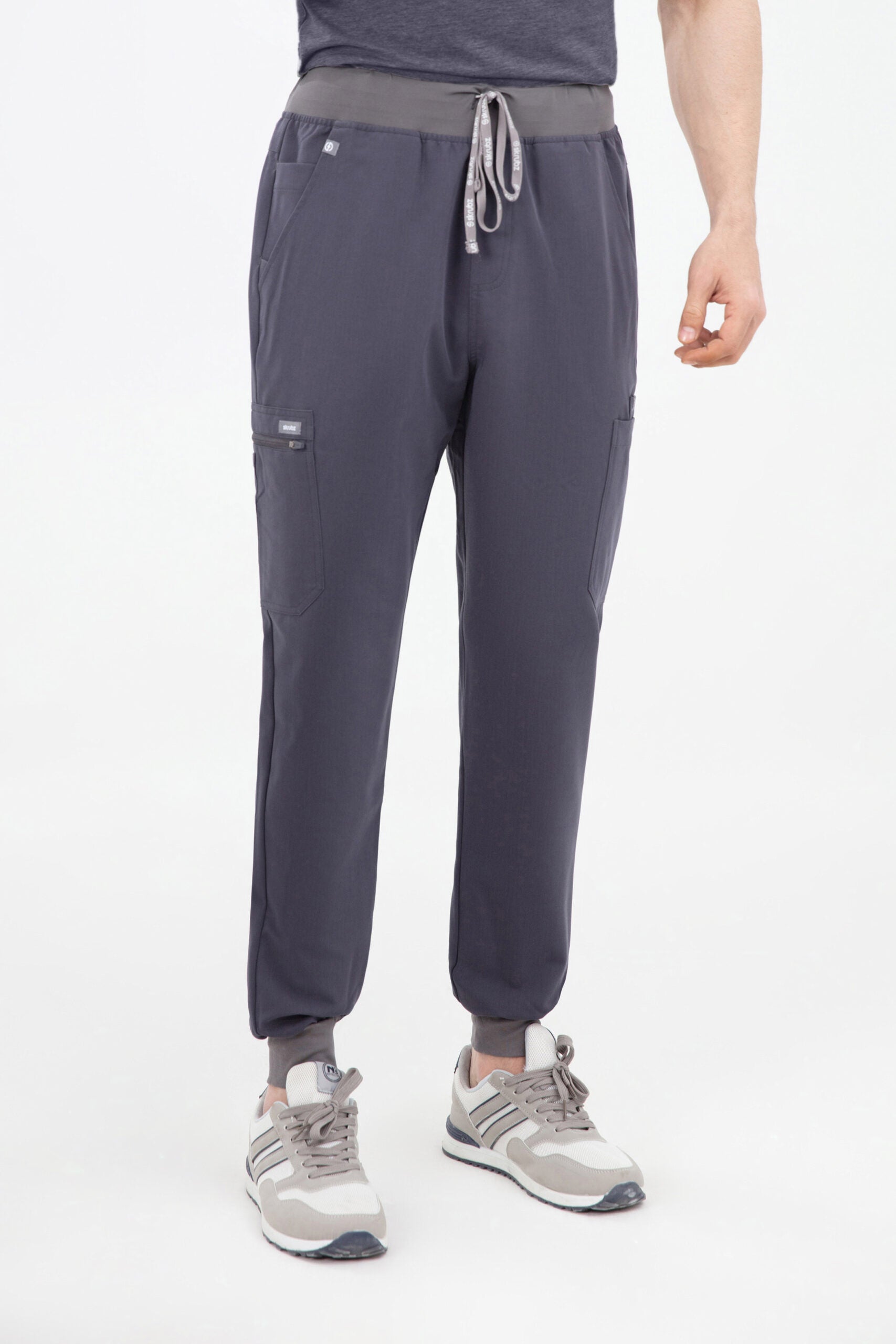 Shiro Yoga Waist 10 pocket Jogger Scrub Pants Mens  GREY