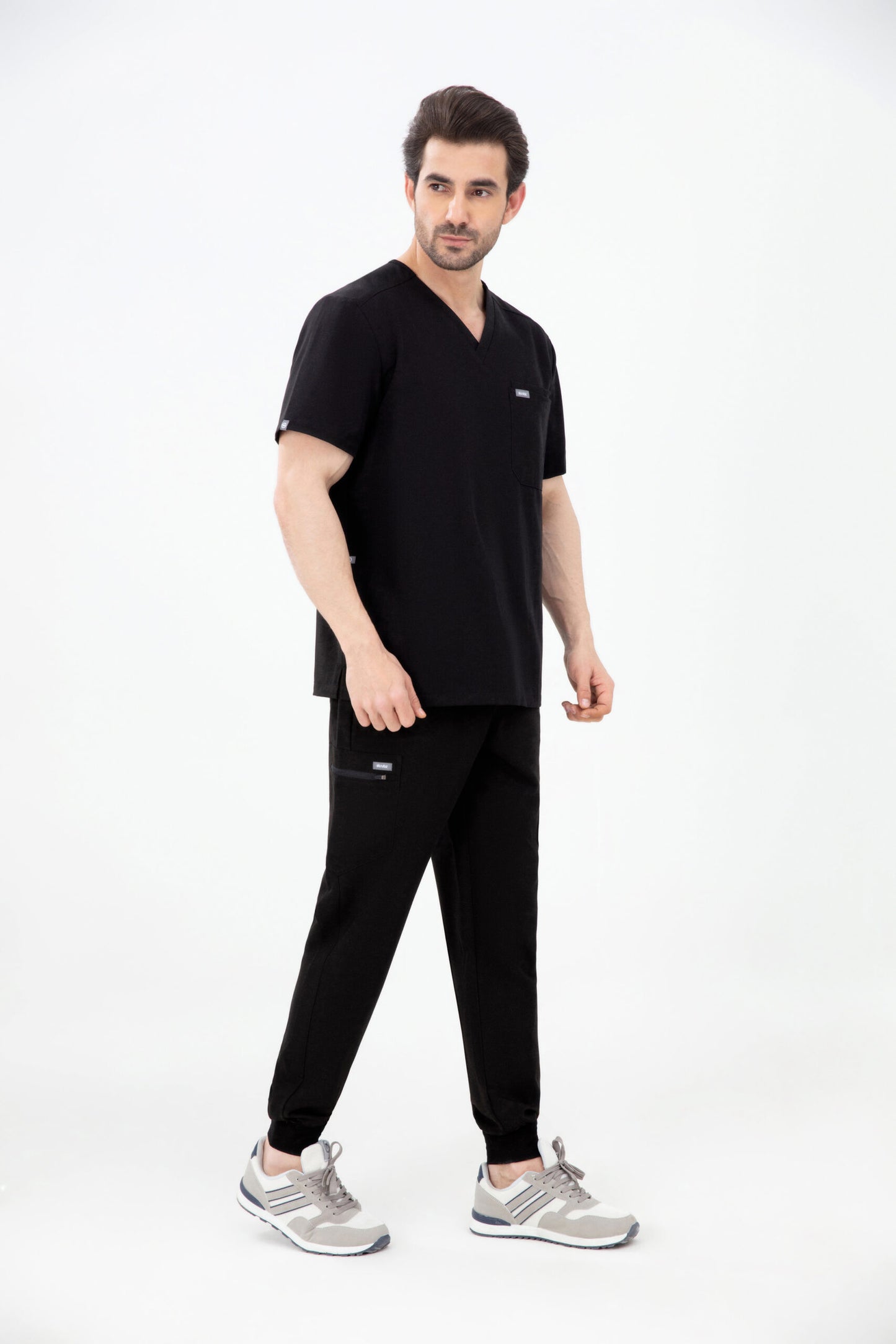 Kuro V Neck Four pockets Scrub With Invisible Side Pockets Mens