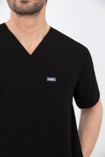 Kuro V Neck Four pockets Scrub With Invisible Side Pockets Mens