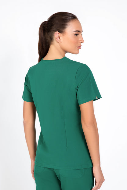 Kaizen V Neck One Pocket Scrub Top Womens