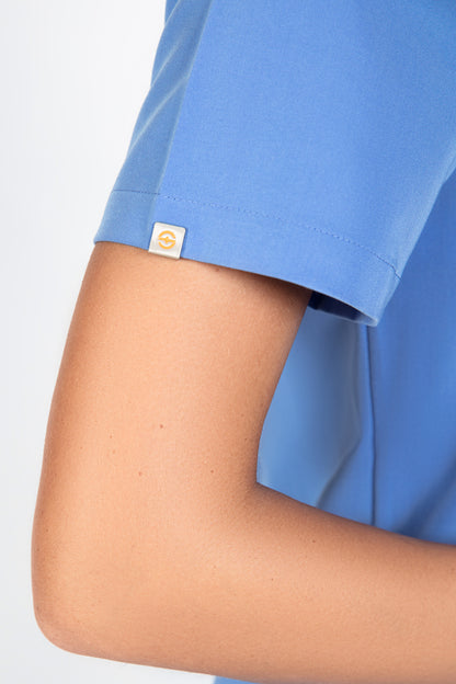 Kaizen V Neck One Pocket Scrub Top Womens