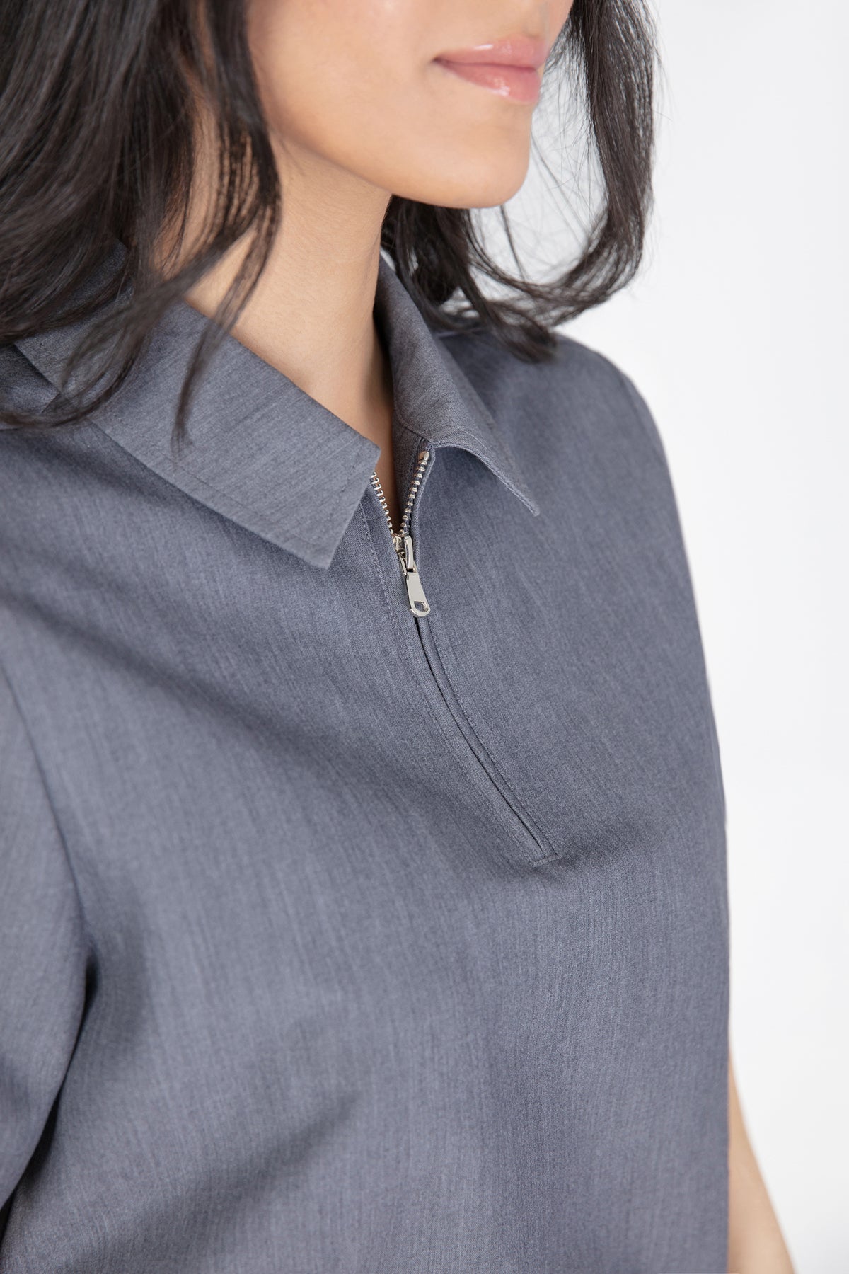 Kiro Zip Neck Polo Scrub womens
