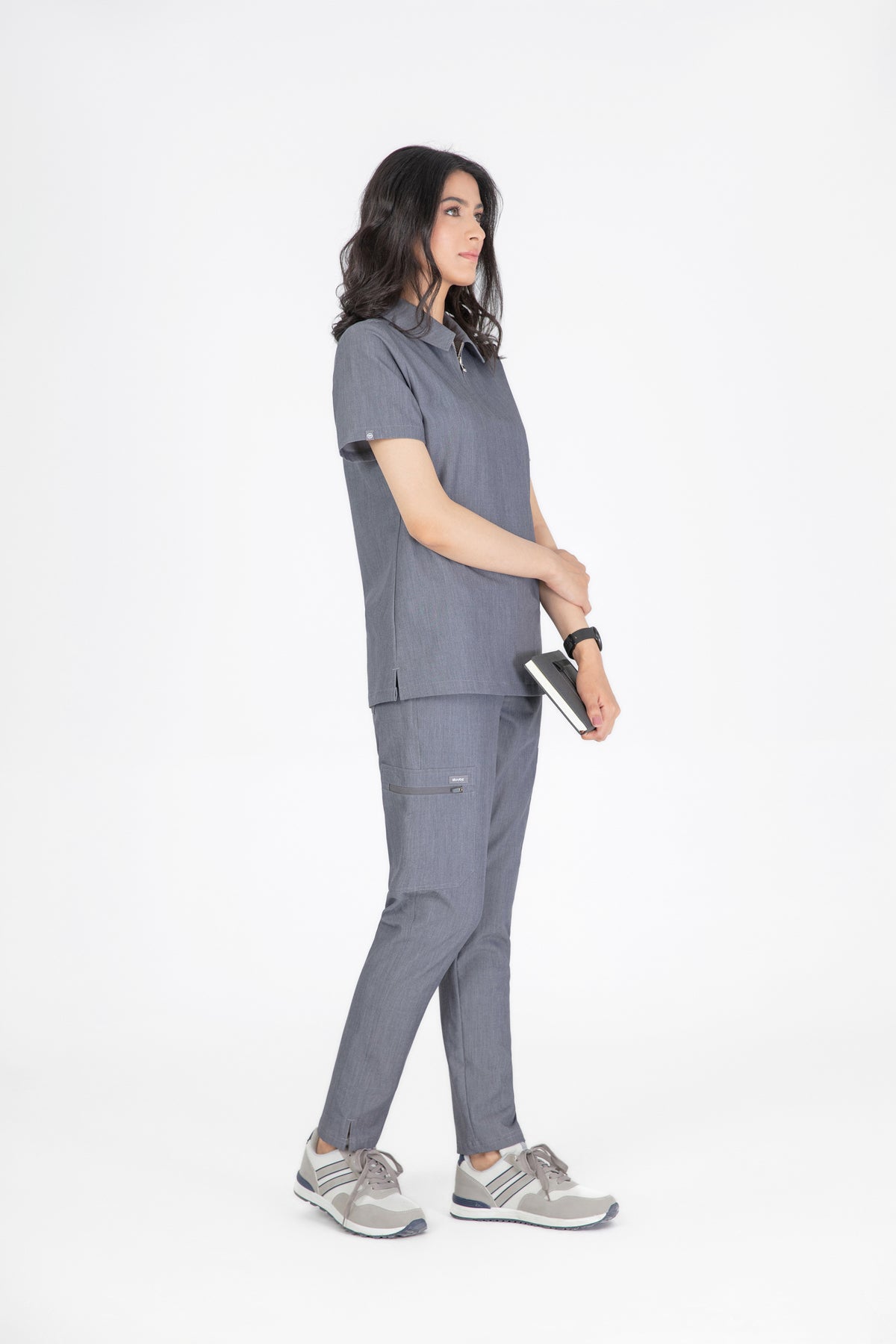 Kiro Zip Neck Polo Scrub womens