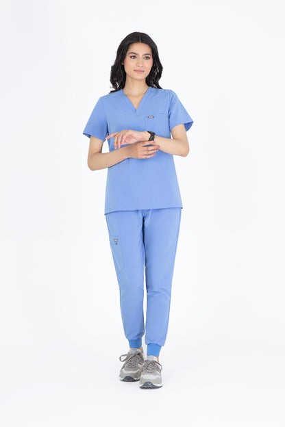 Kuro V Neck Four pockets Scrub With Invisible Side Pockets Women's