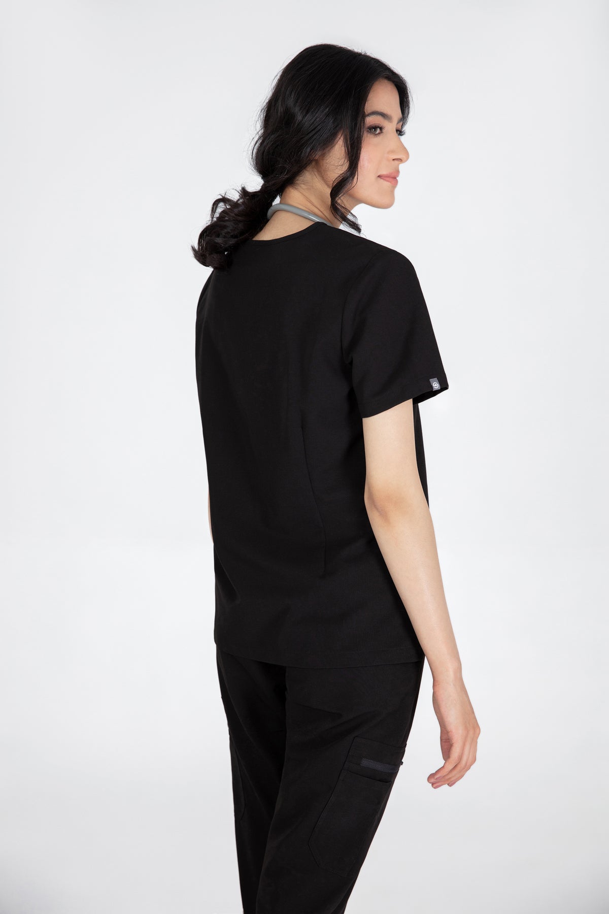 Aka V Neck One Pocket Scrub Womens