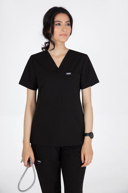 Aka V Neck One Pocket Scrub Womens