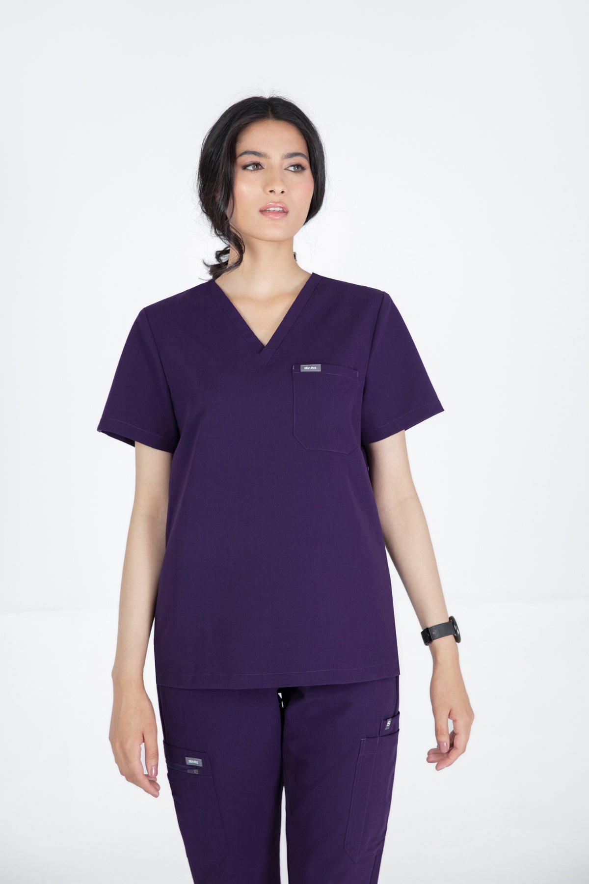 Aka V Neck One Pocket Scrub Womens