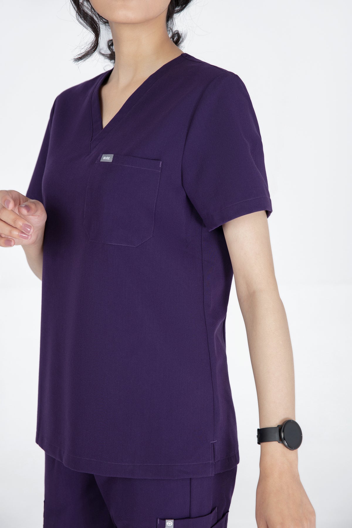 Aka V Neck One Pocket Scrub Womens