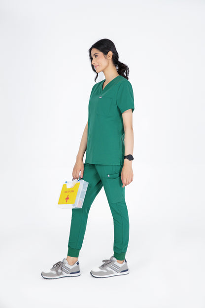 Aka V Neck One Pocket Scrub Womens