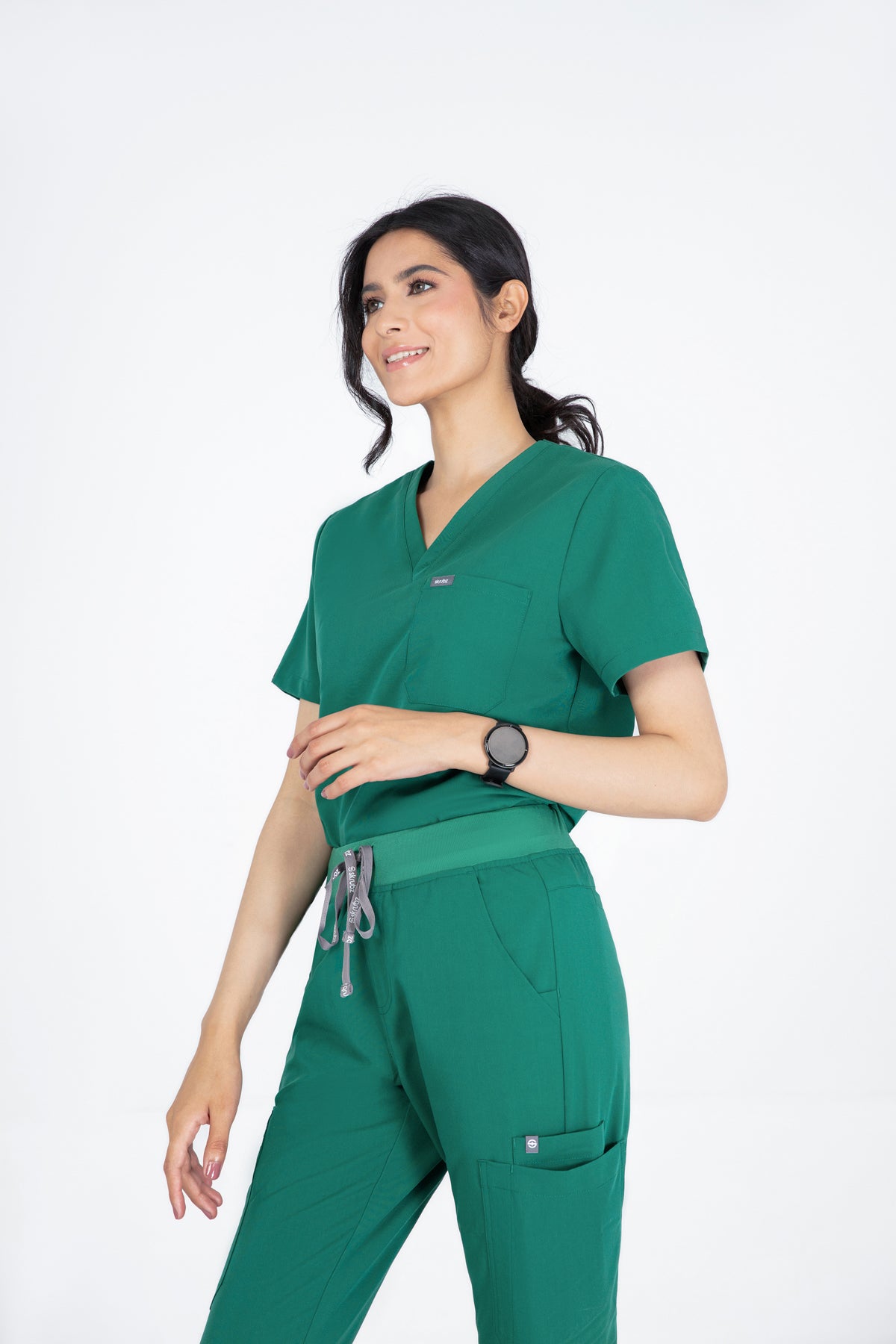 Aka V Neck One Pocket Scrub Womens