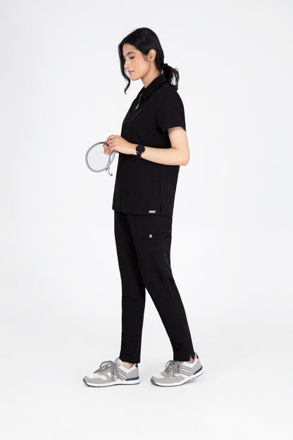 Kiro Zip Neck Polo Scrub womens