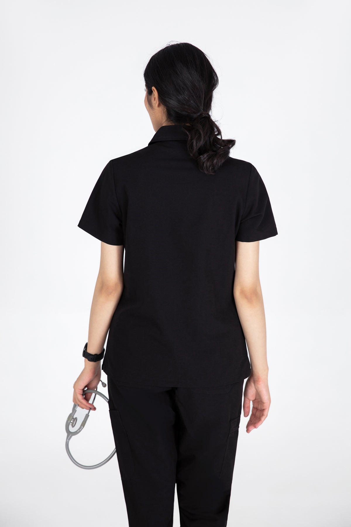 Kiro Zip Neck Polo Scrub womens