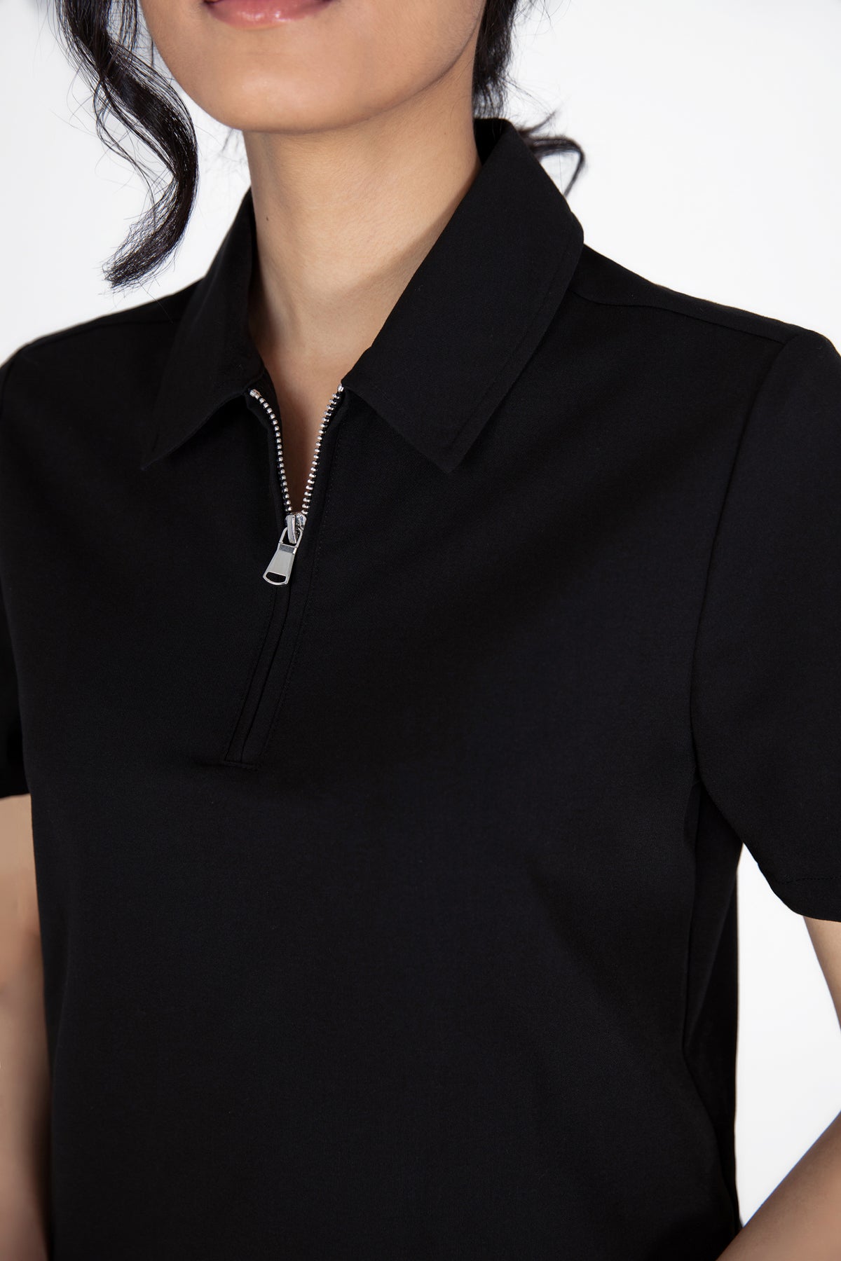 Kiro Zip Neck Polo Scrub womens