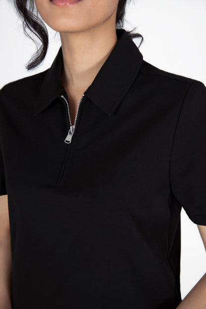 Kiro Zip Neck Polo Scrub womens