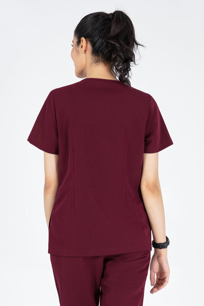 Kuro V Neck Four pockets Scrub With Invisible Side Pockets Women's