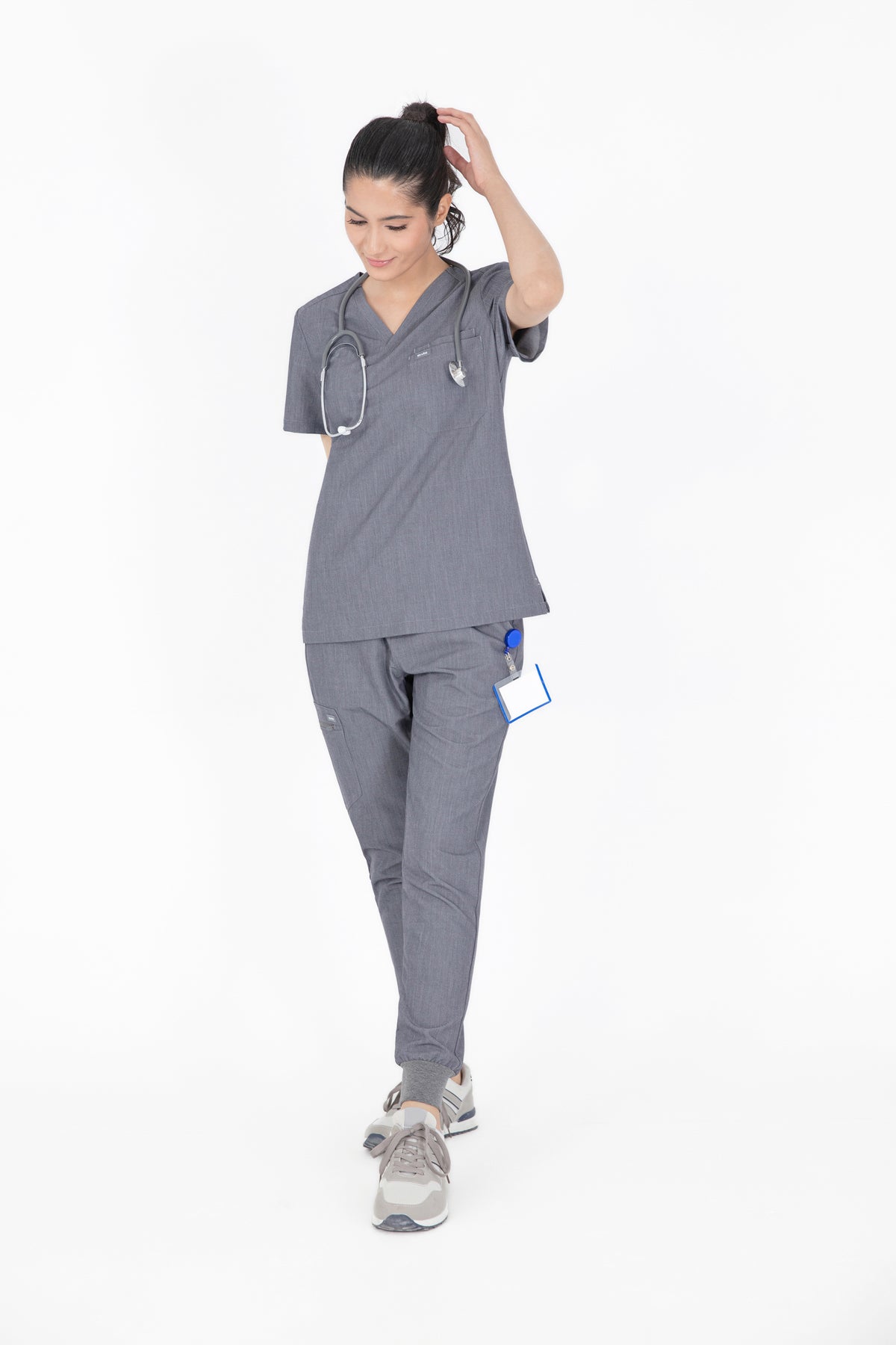 Kuro V Neck Four pockets Scrub With Invisible Side Pockets Women's