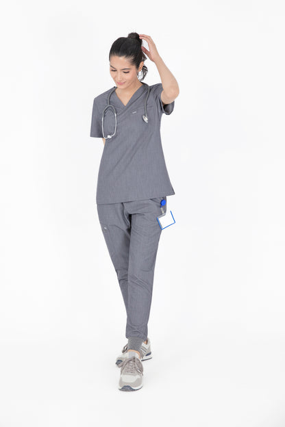 Kuro V Neck Four pockets Scrub With Invisible Side Pockets Women's