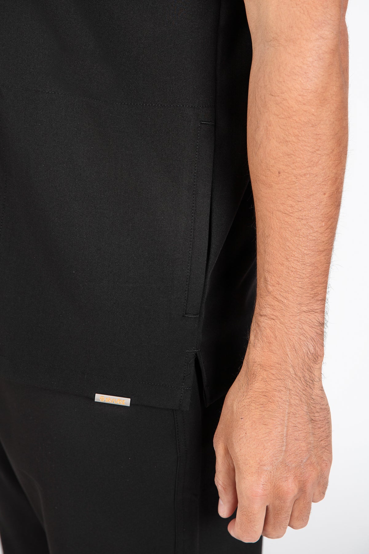 Tasca Men's V Neck Four pockets Scrub With Invisible Side Pockets