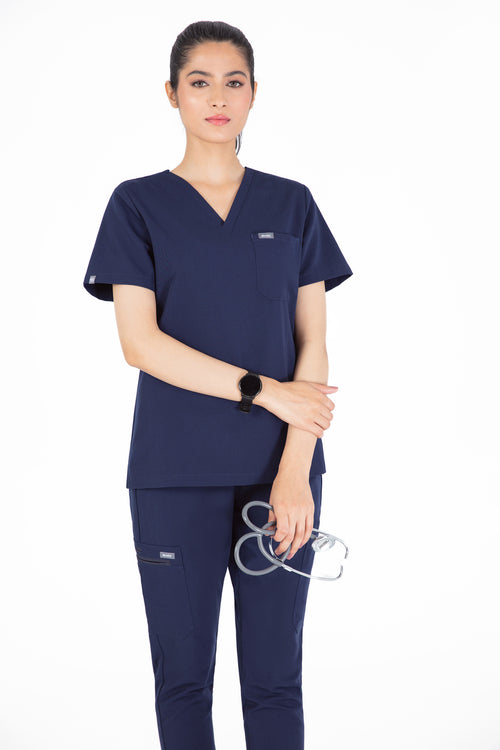 Aka V Neck One Pocket Scrub Womens