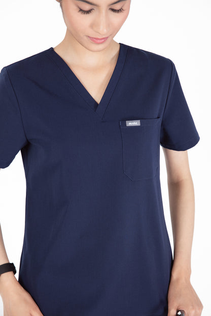 Aka V Neck One Pocket Scrub Womens