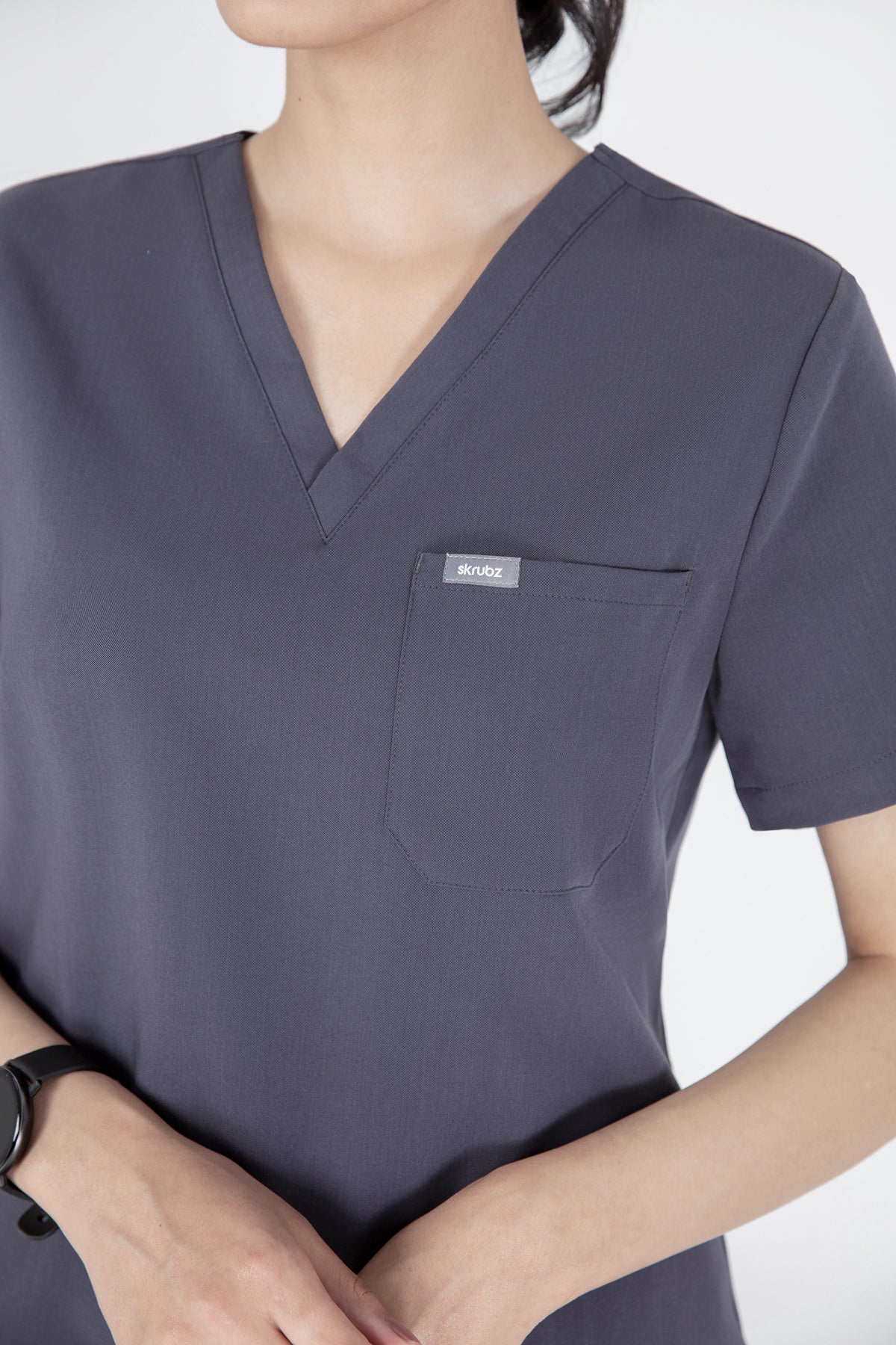 Aka V Neck One Pocket Scrub Womens