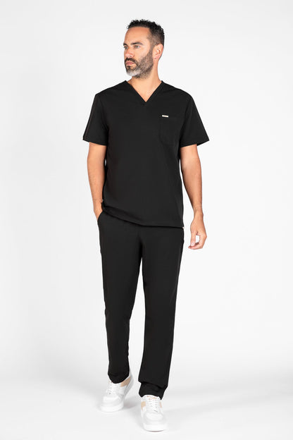 Kaizen V Neck One Pocket Scrub Top Mens