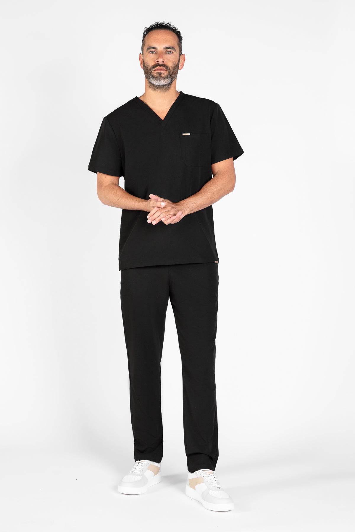 Kaizen V Neck One Pocket Scrub Top Mens