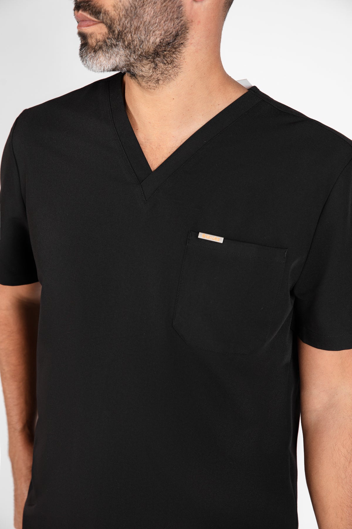 Kaizen V Neck One Pocket Scrub Top Mens