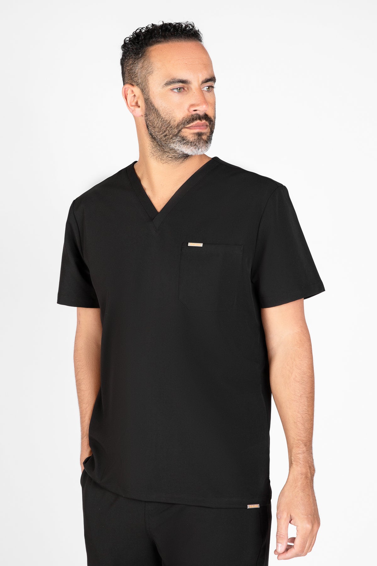 Kaizen V Neck One Pocket Scrub Top Mens