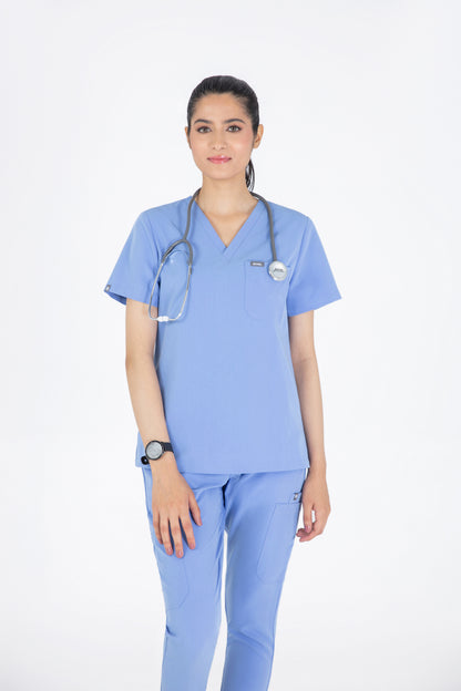 Aka V Neck One Pocket Scrub Womens