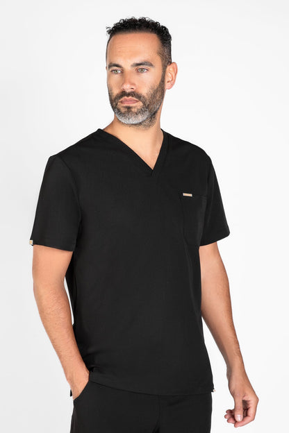 Kaizen V Neck One Pocket Scrub Top Mens