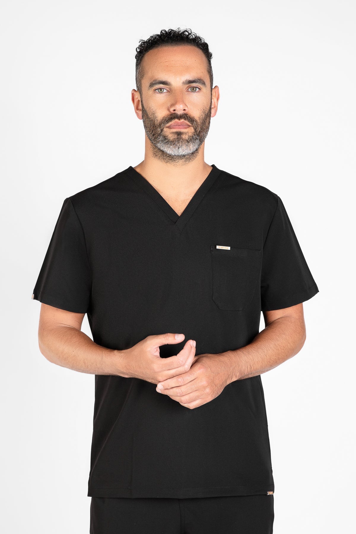 Kaizen V Neck One Pocket Scrub Top Mens