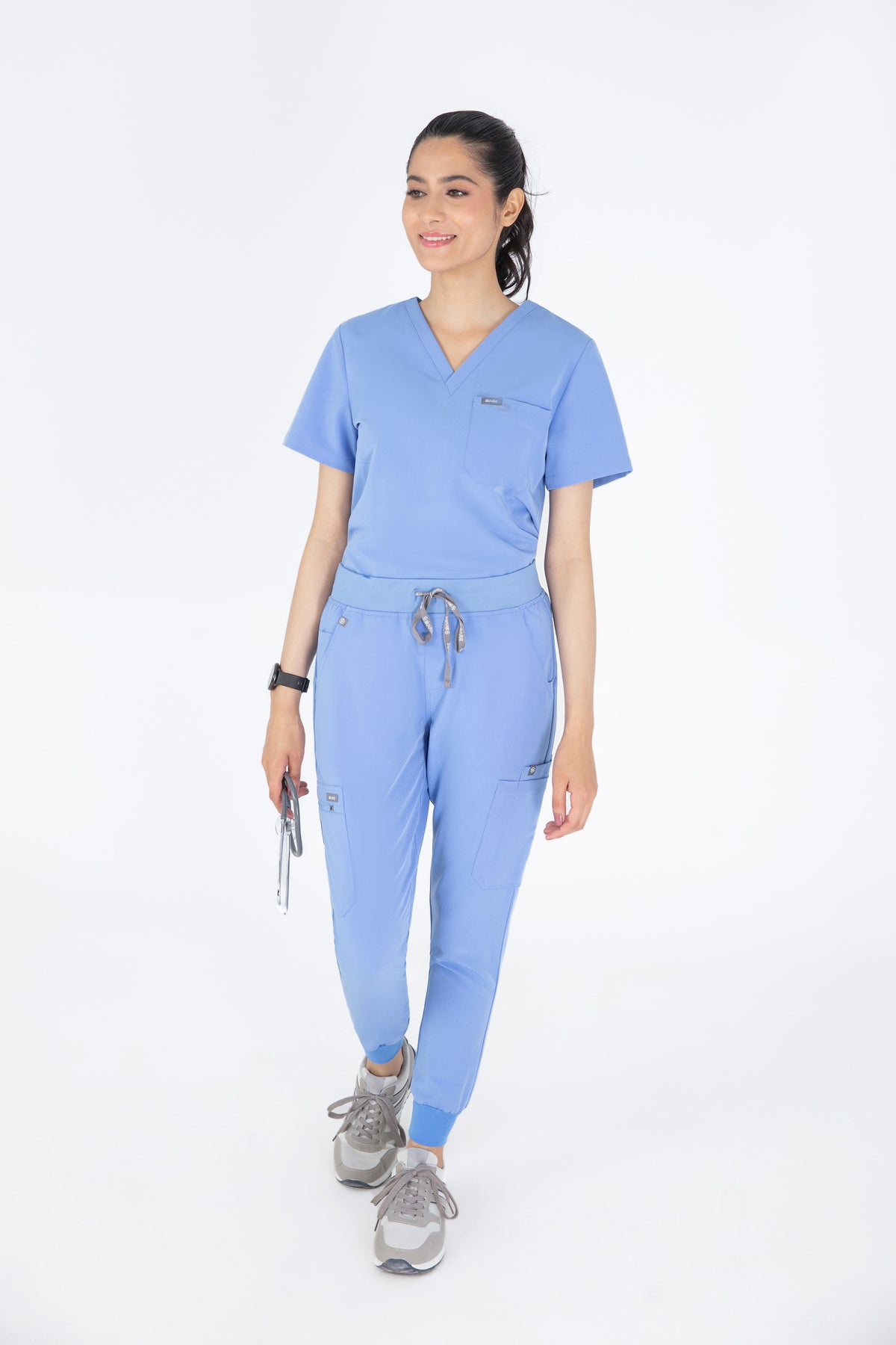 Aka V Neck One Pocket Scrub Womens