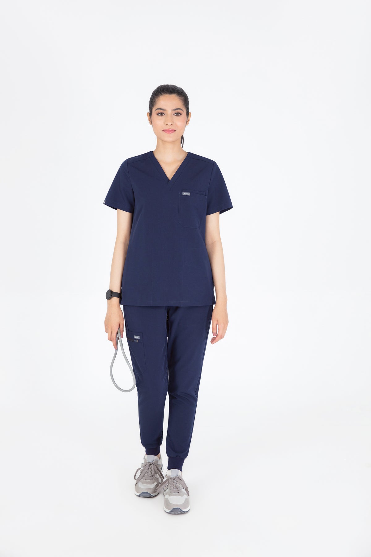 Kuro V Neck Four pockets Scrub With Invisible Side Pockets Women's