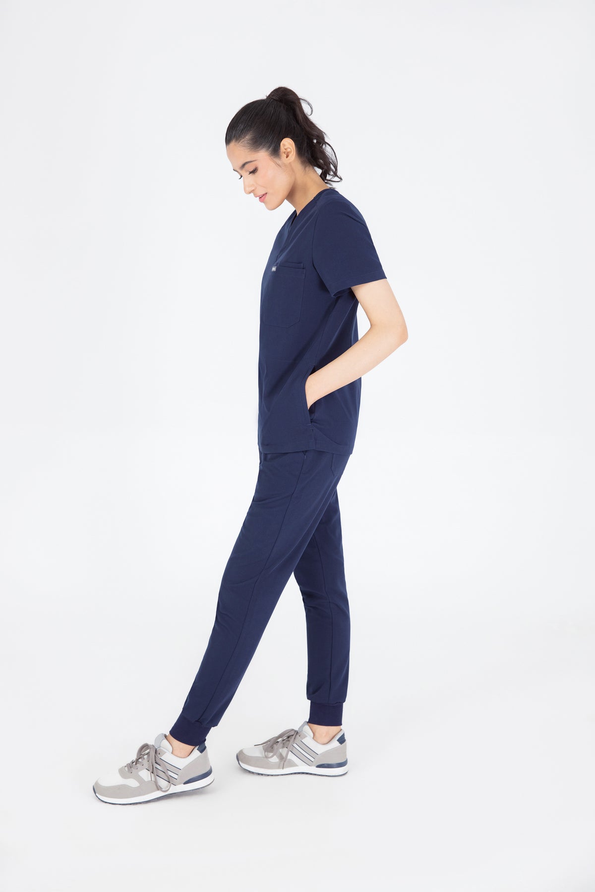 Kuro V Neck Four pockets Scrub With Invisible Side Pockets Women's