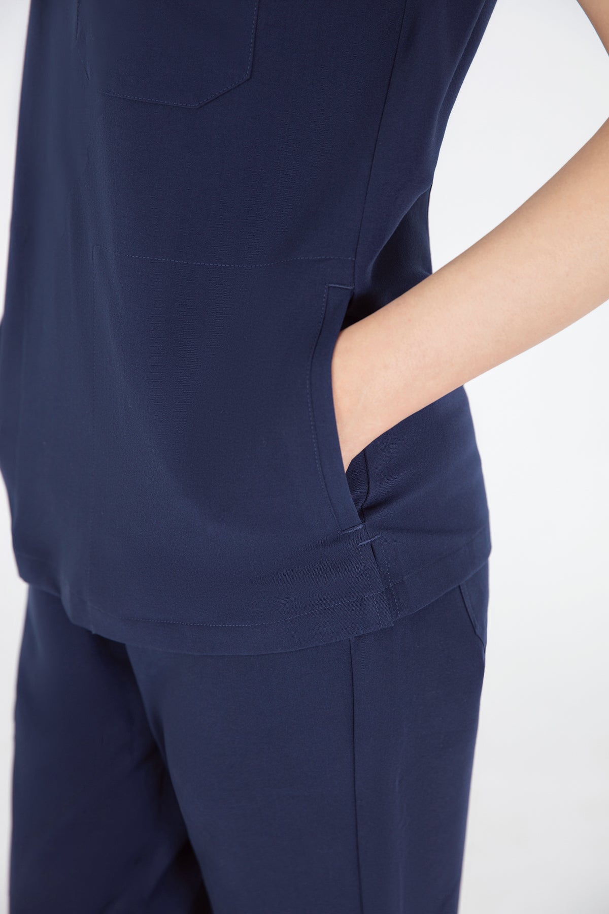 Kuro V Neck Four pockets Scrub With Invisible Side Pockets Women's