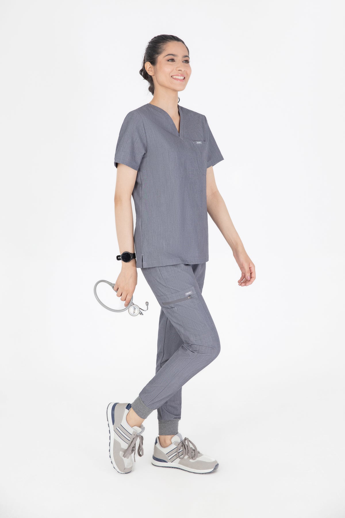 Aka V Neck One Pocket Scrub Womens